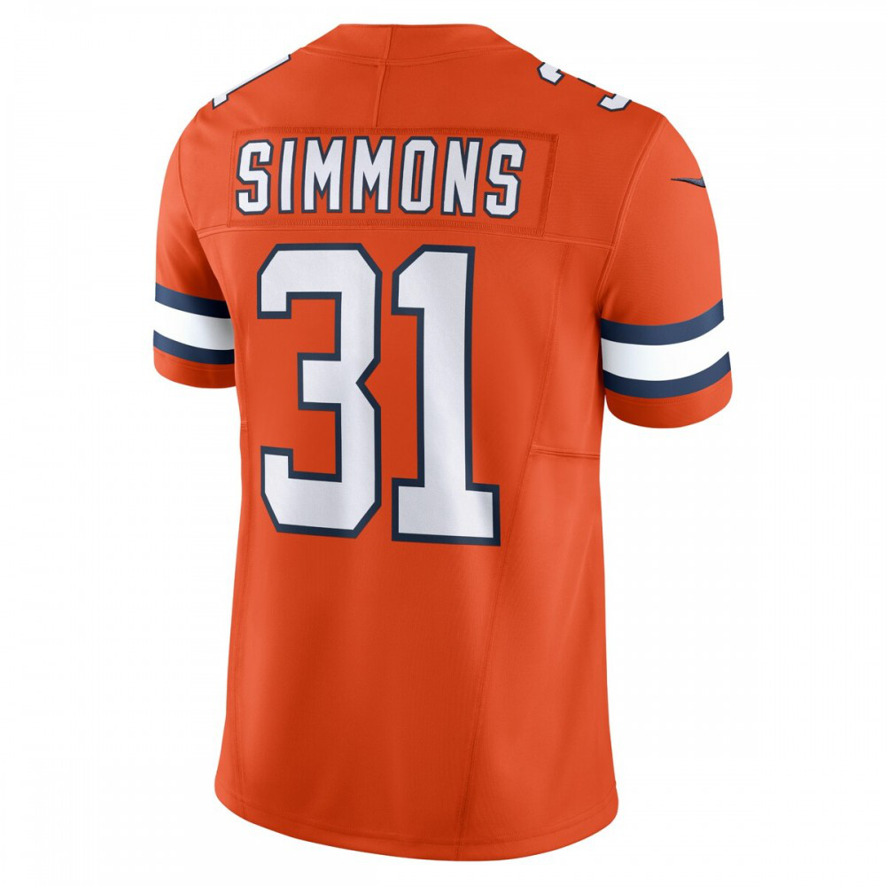 Justin Simmons Denver Broncos Nike Vapor F.U.S.E. Limited Jersey - Orange-GridironStore